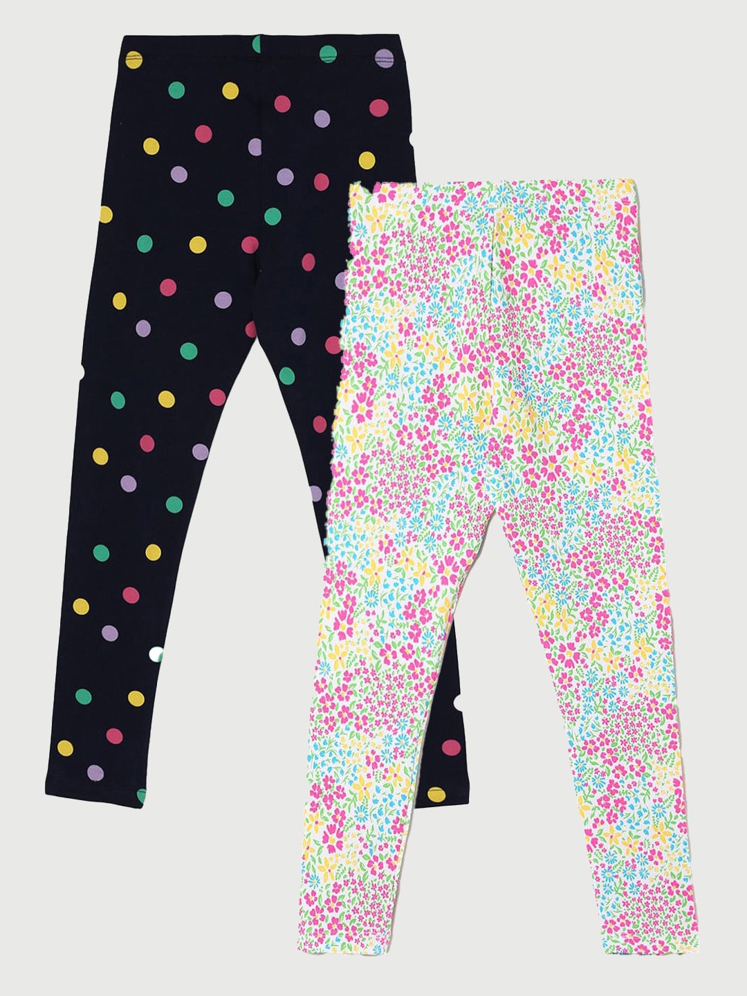 

Fame Forever by Lifestyle Girls Pack Of 2 Printed Leggings, White