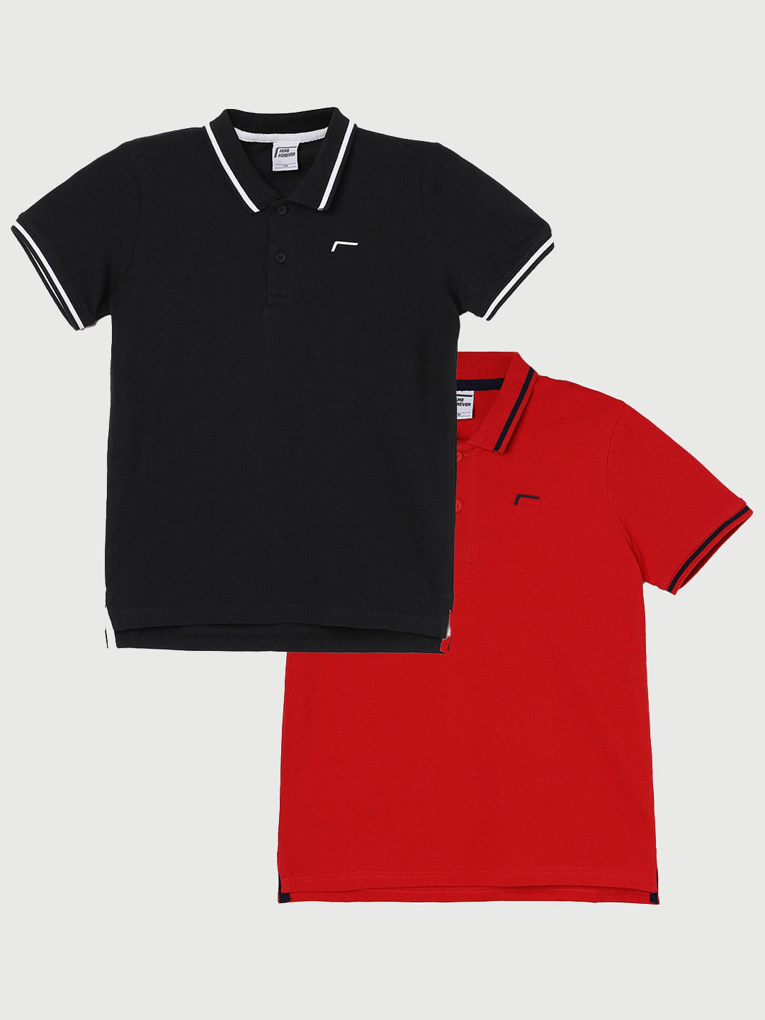 

Fame Forever by Lifestyle Boys Pack Of 2 Cotton T-Shirt, Black