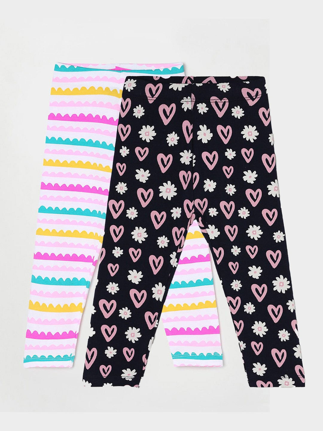 

Juniors by Lifestyle Girls Pack Of 2 Ankle-Length Leggings, Navy blue
