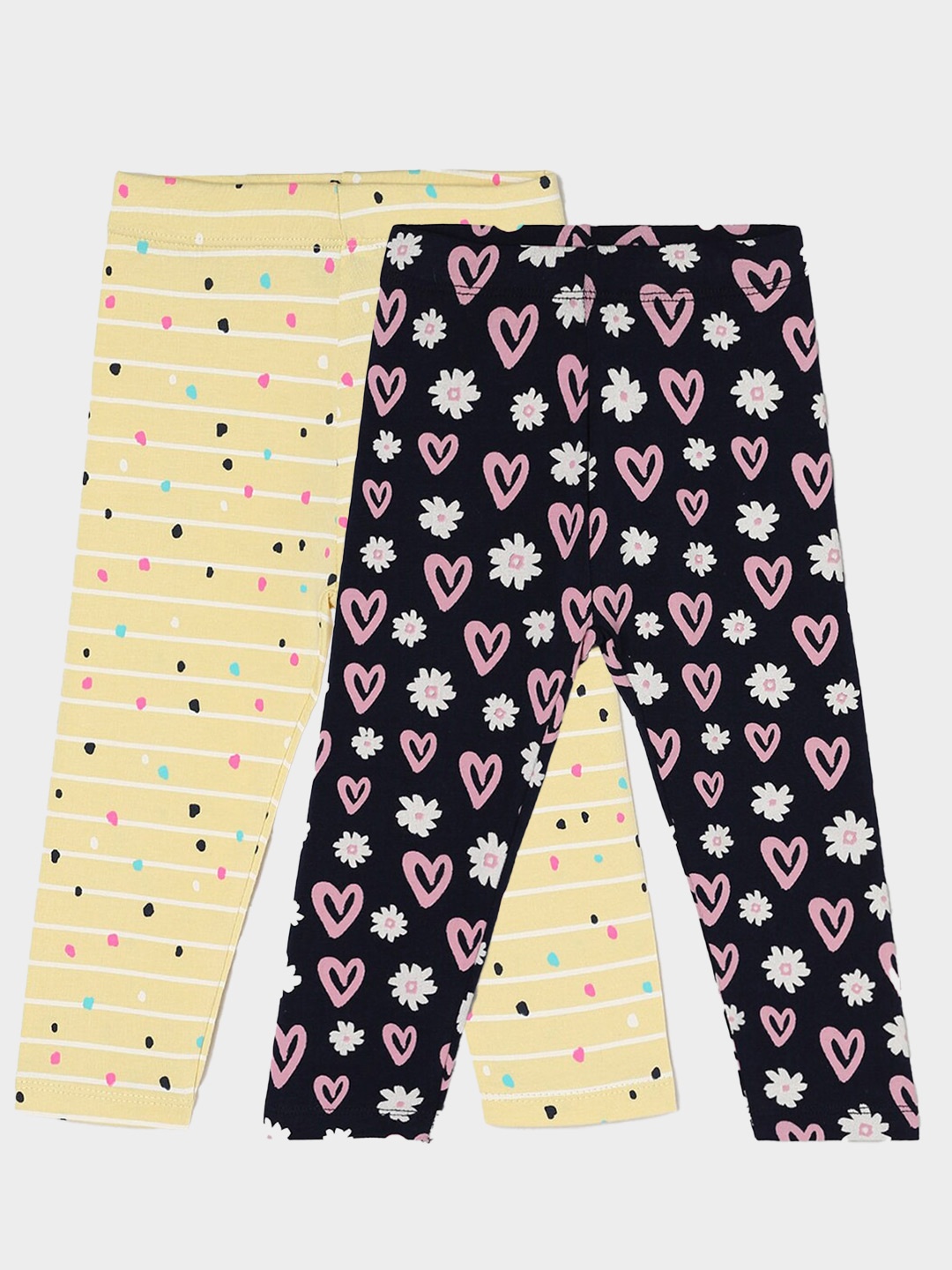 

Juniors by Lifestyle Girls Pack Of 2 Ankle-Length Leggings, Navy blue