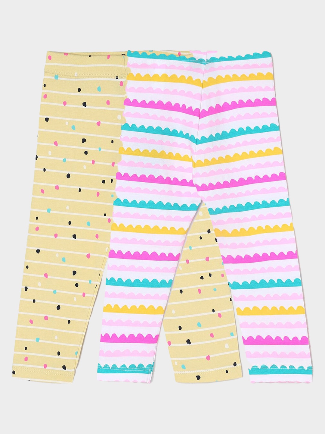 

Juniors by Lifestyle Girls Pack Of 2 Ankle-Length Leggings, White