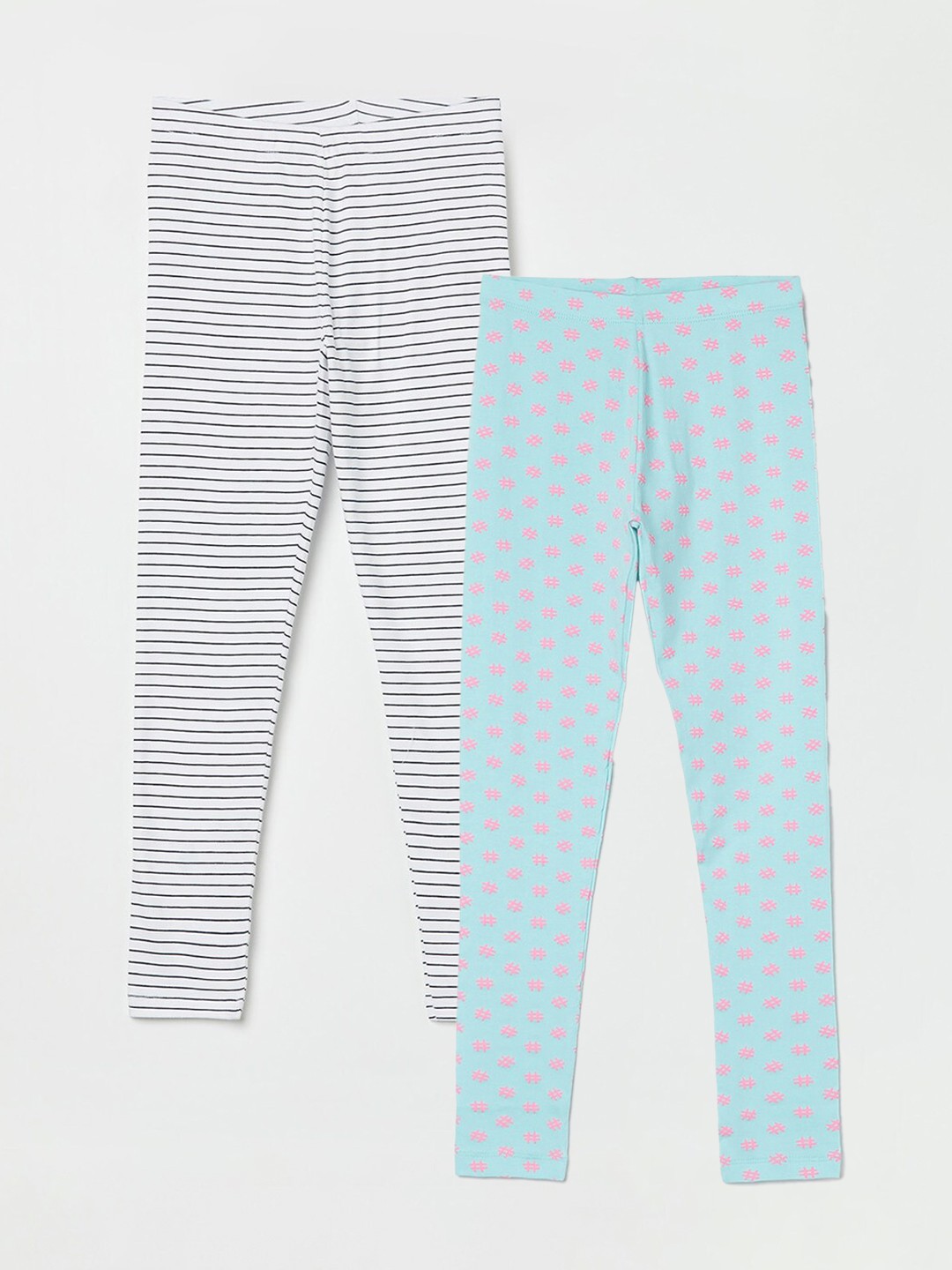 

Fame Forever by Lifestyle Girls Pack Of 2 Ankle-Length Leggings, Blue