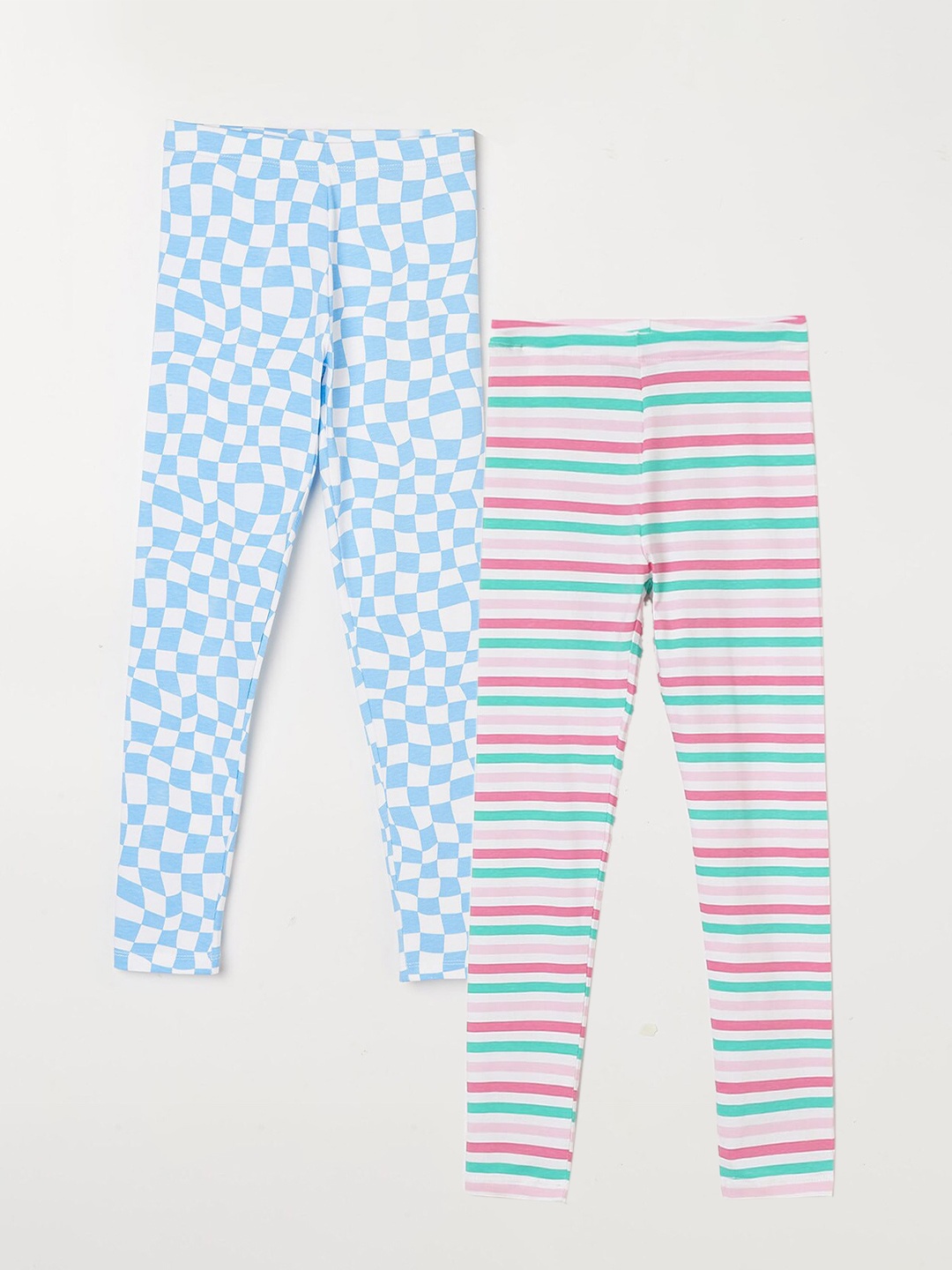 

Fame Forever by Lifestyle Girls Pack Of 2 Ankle-Length Leggings, White