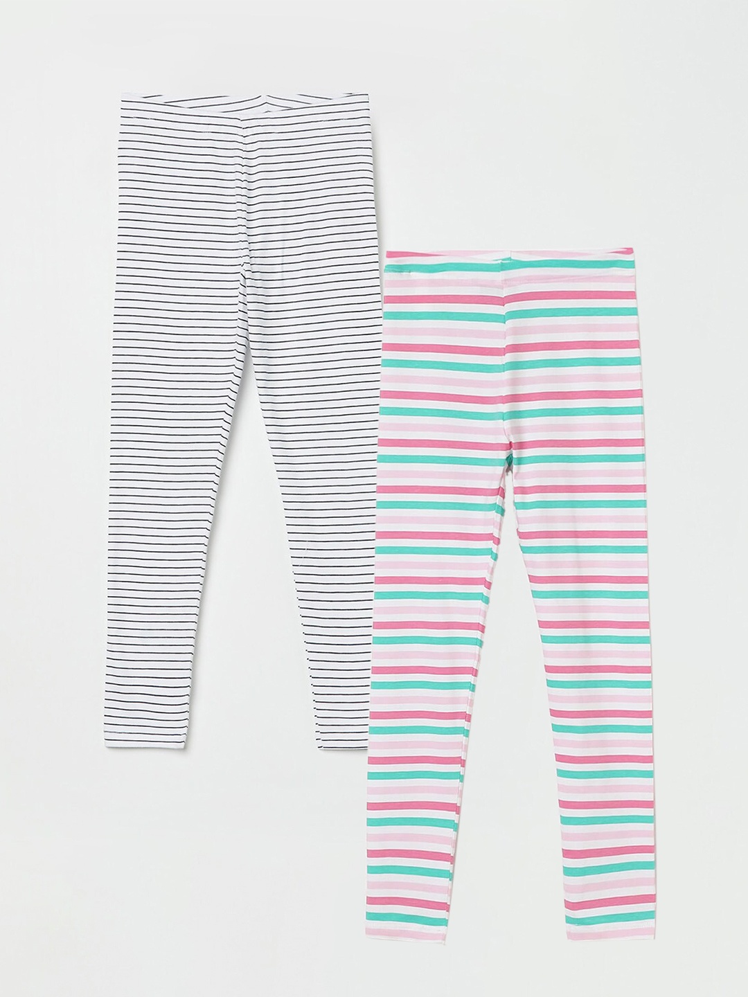 

Fame Forever by Lifestyle Girls Pack Of 2 Ankle-Length Leggings, White