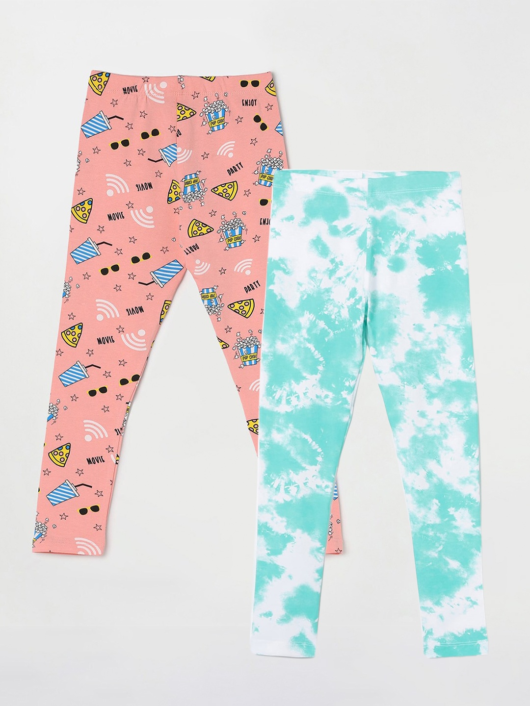

Fame Forever by Lifestyle Girls Pack Of 2 Ankle-Length Leggings, White