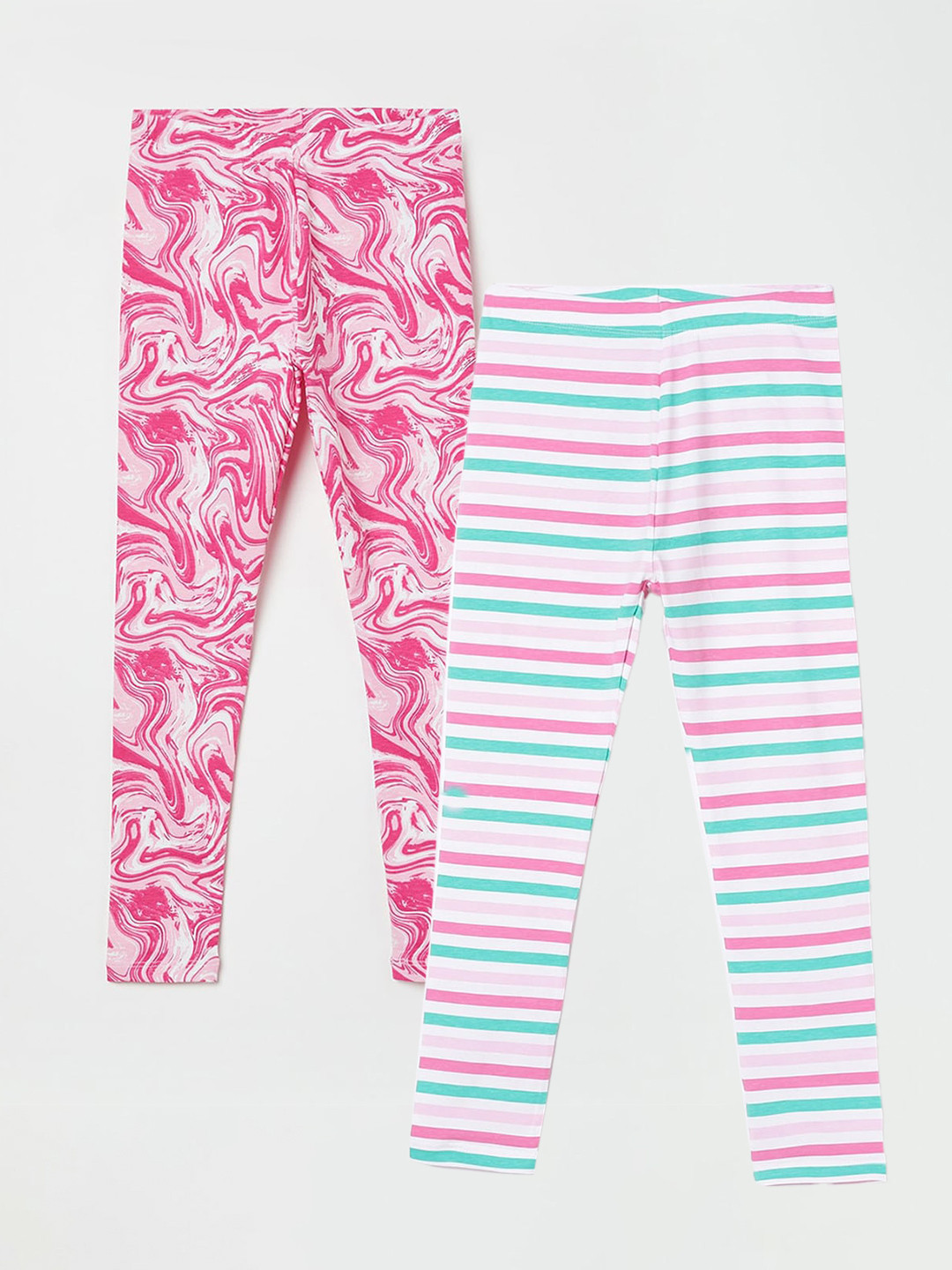 

Fame Forever by Lifestyle Girls Pack Of 2 Ankle-Length Leggings, White