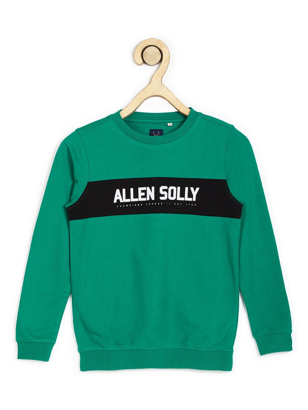 

Allen Solly Junior Boys Typography Printed Sweatshirt, Green