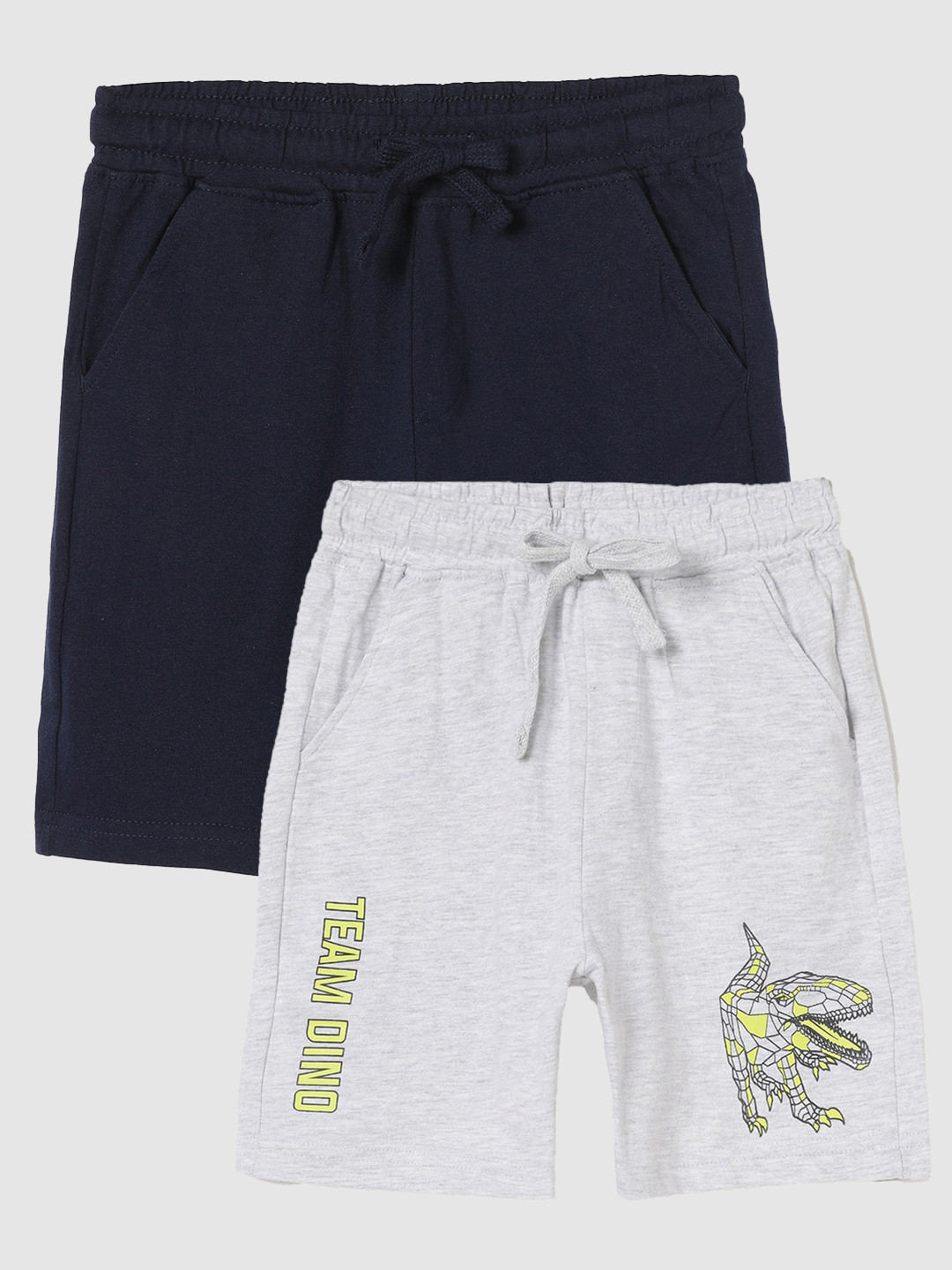 

Fame Forever by Lifestyle Boys Pack Of 2 Cotton Shorts, Grey