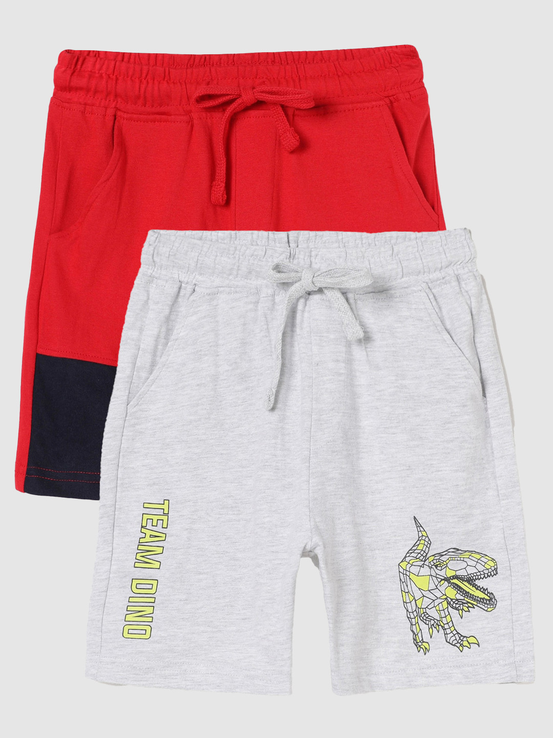 

Fame Forever by Lifestyle Boys Pack Of 2 Cotton Shorts, Grey