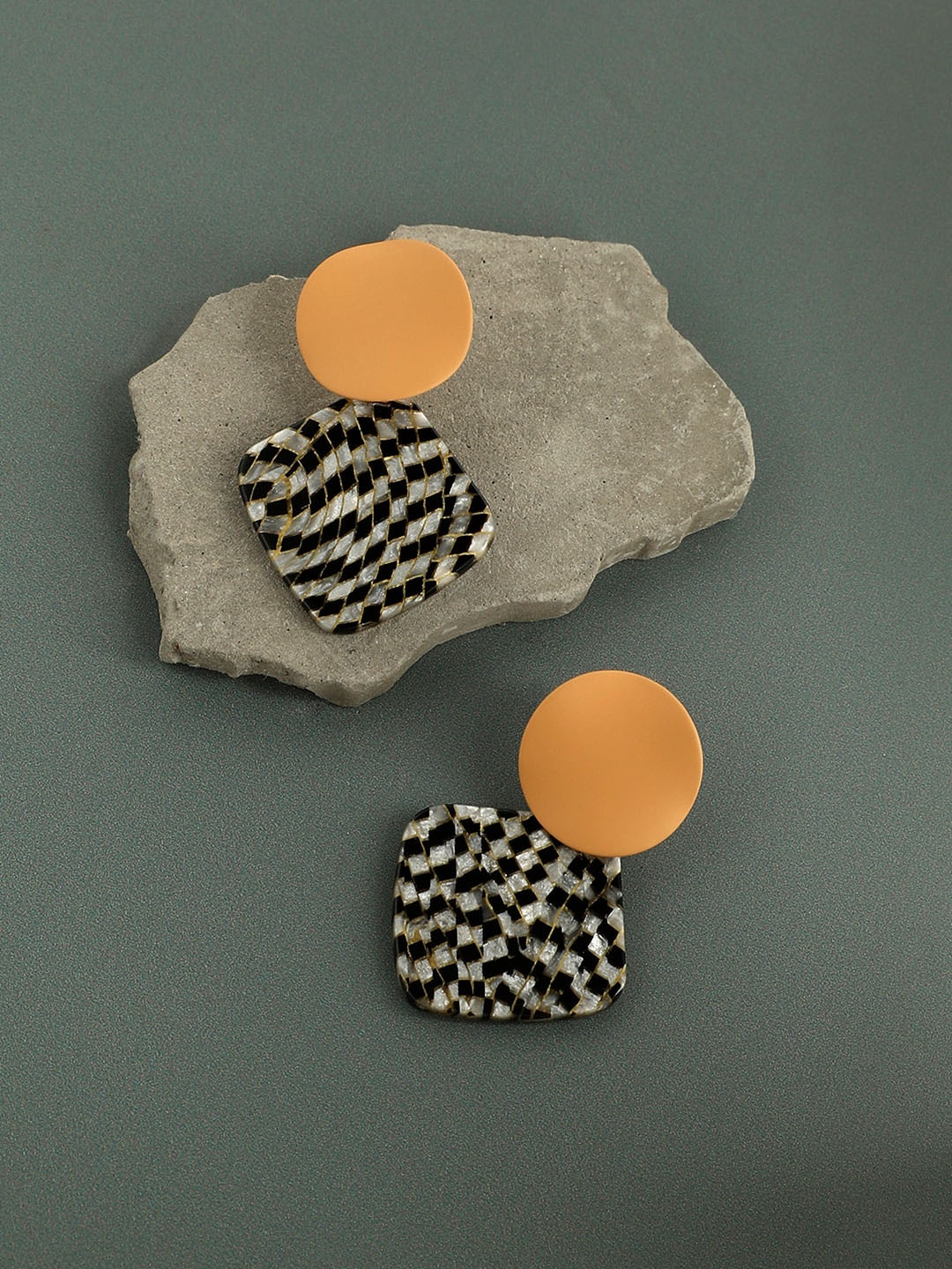 

SOHI Contemporary Drop Earrings, Mustard