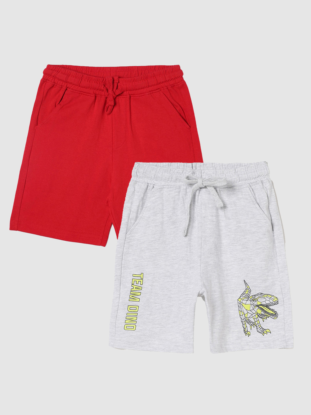 

Fame Forever by Lifestyle Boys Pack Of 2 Cotton Shorts, Grey