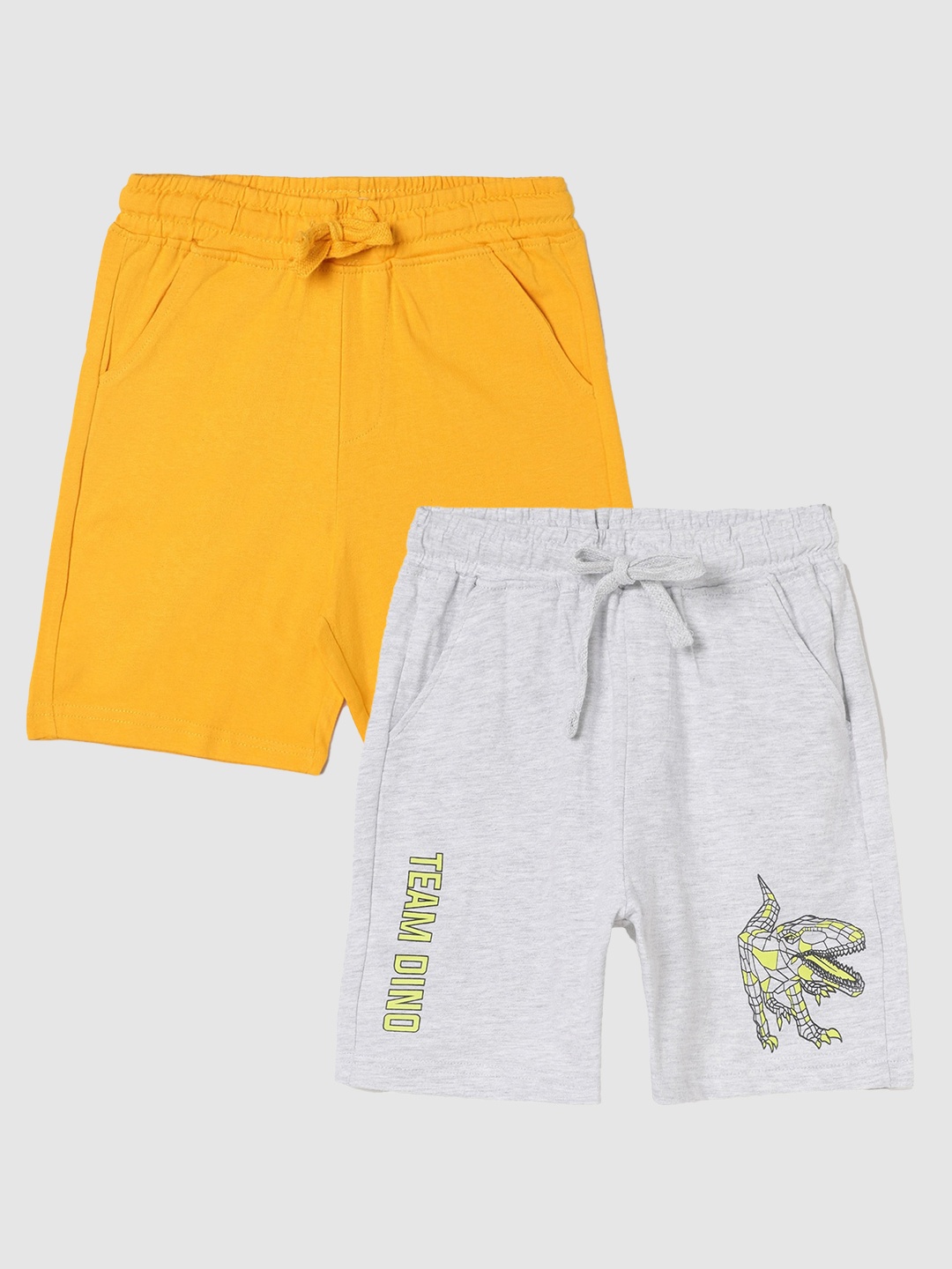 

Fame Forever by Lifestyle Boys Pack Of 2 Cotton Shorts, Grey