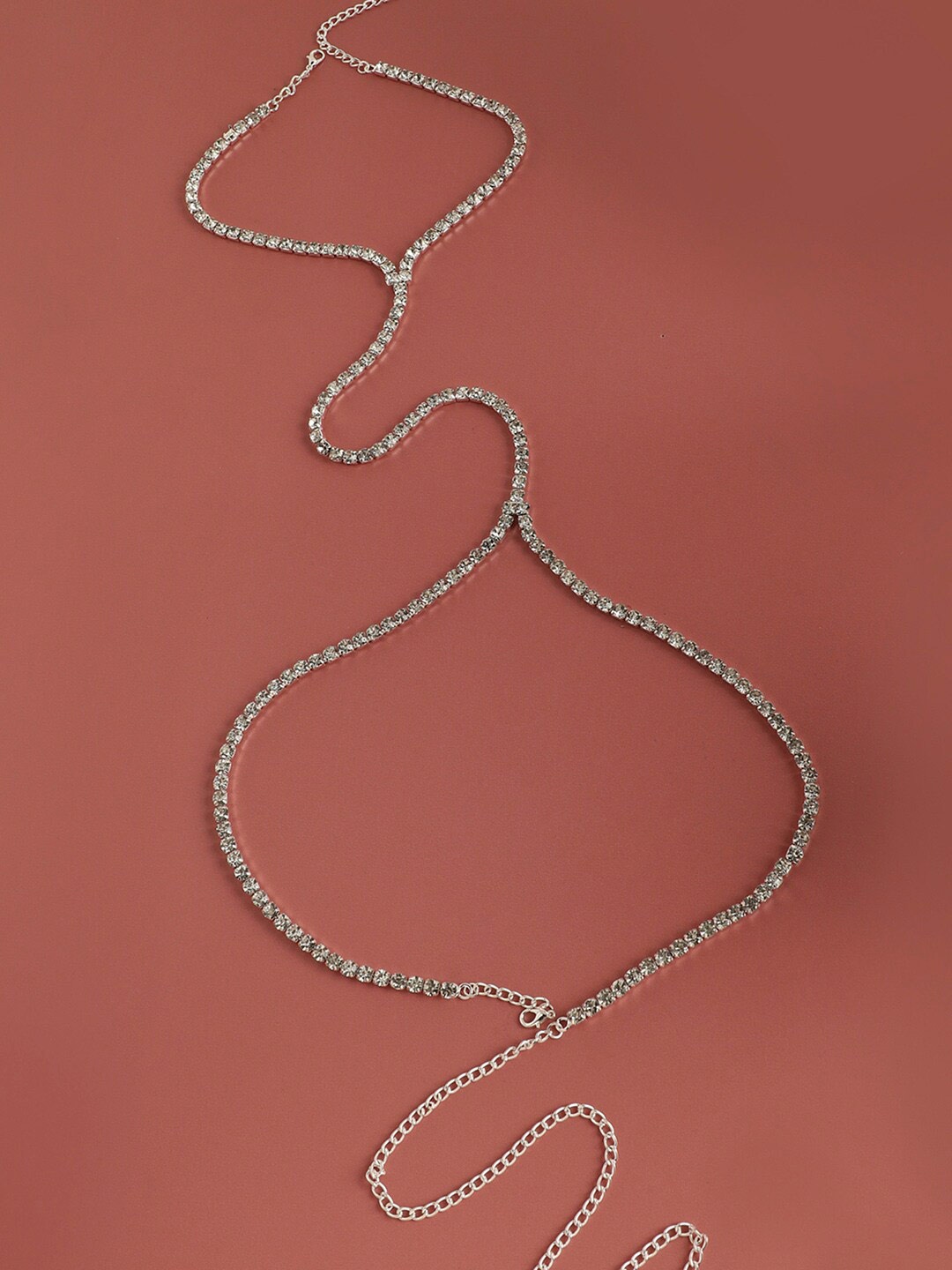 

SOHI Silver-Toned Silver-Plated Necklace