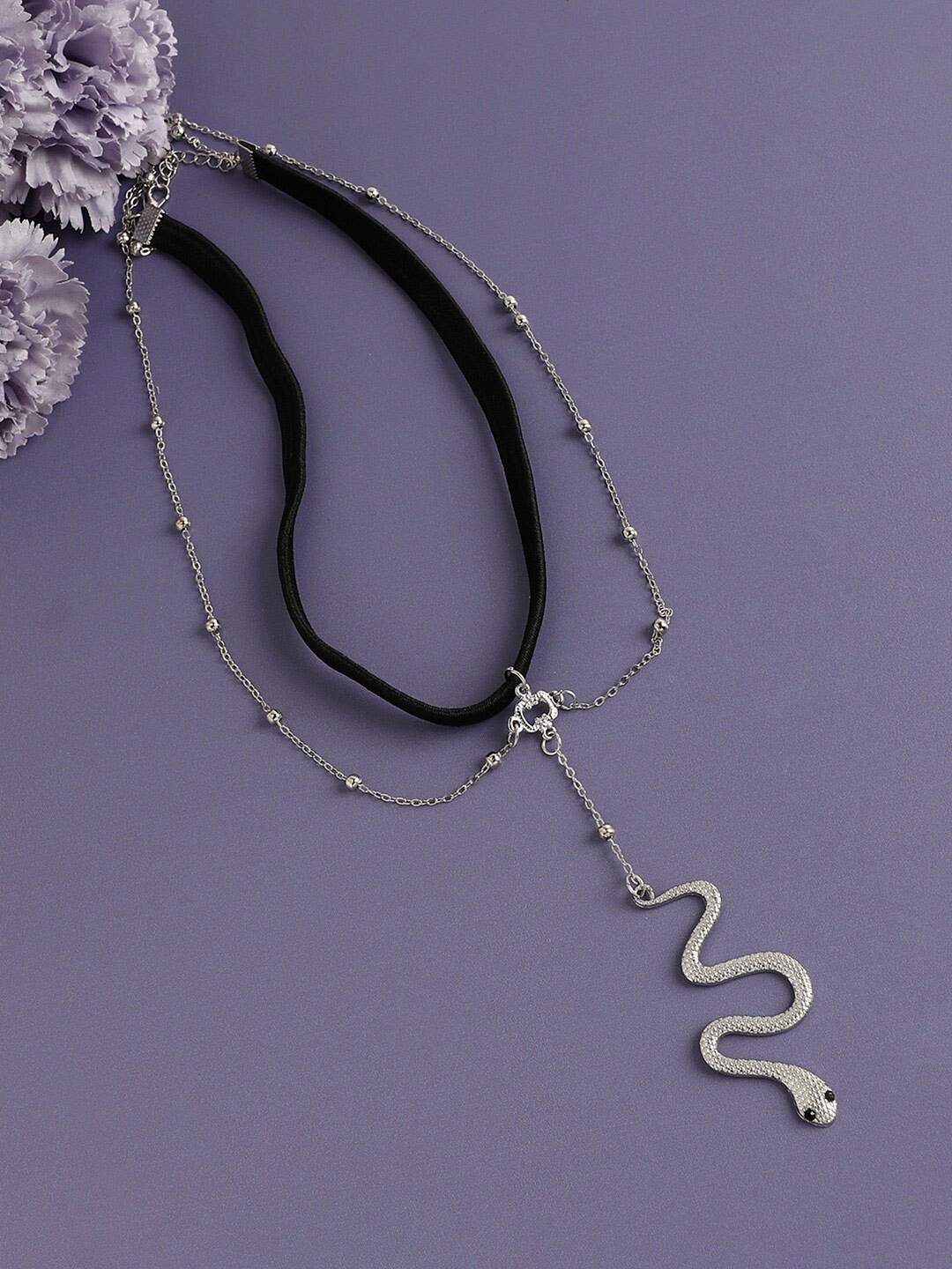 

SOHI Silver-Plated Minimal Body Chain