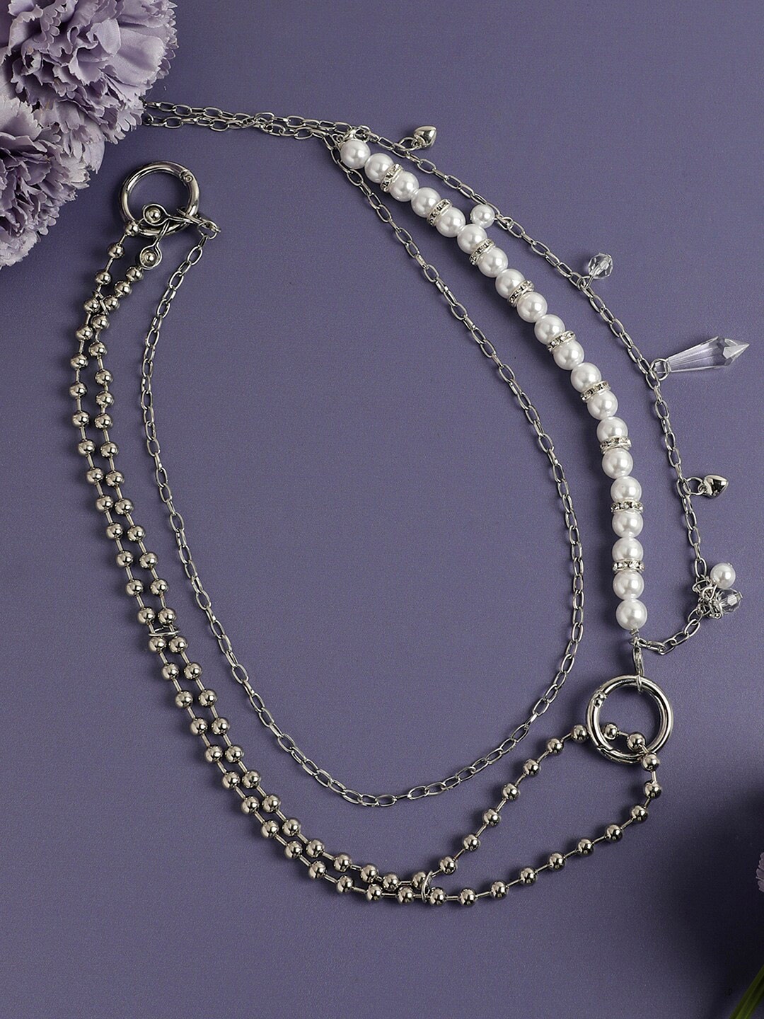 

SOHI Silver-Plated Pearl Necklace