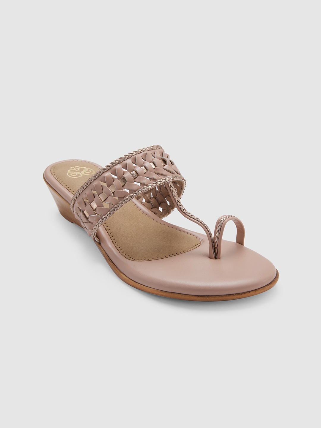

Sole To Soul Textured One Toe Flats, Peach