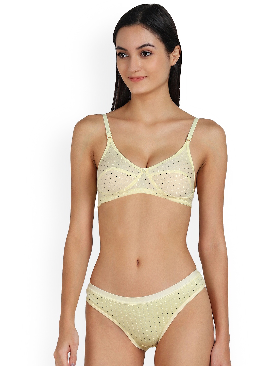 

AROUSY Printed Cotton Lingerie Set BY_ZB Set_Yellow_40