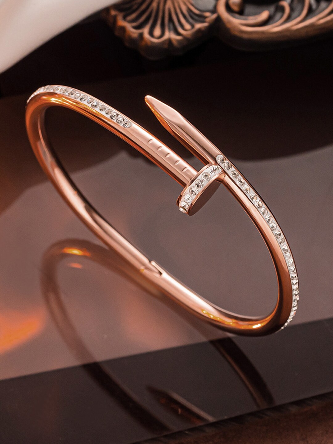 

Jewels Galaxy Rose Gold-Plated Cuff Bracelet