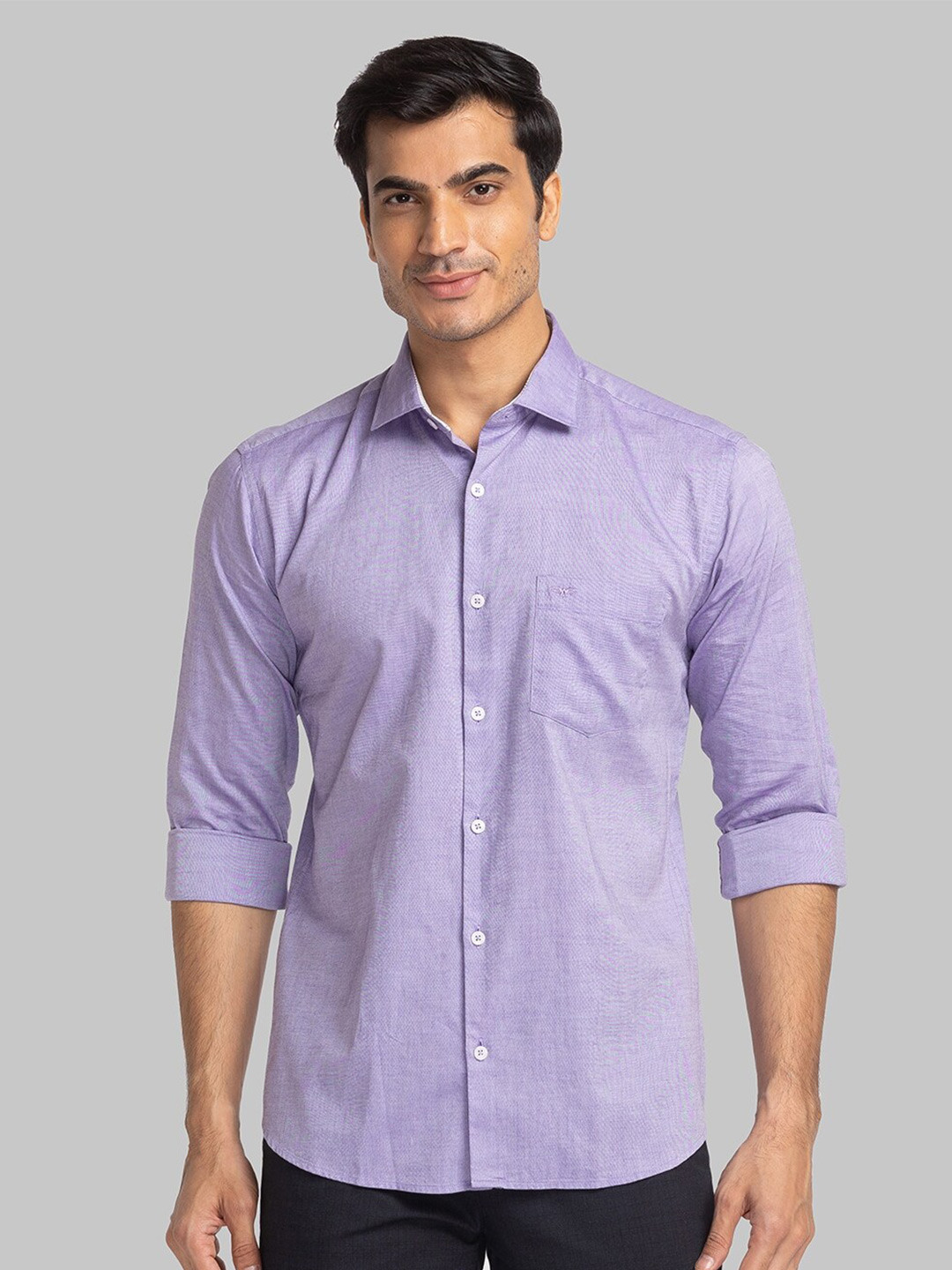 

Park Avenue Slim Fit Organic Cotton Casual Shirt, Purple