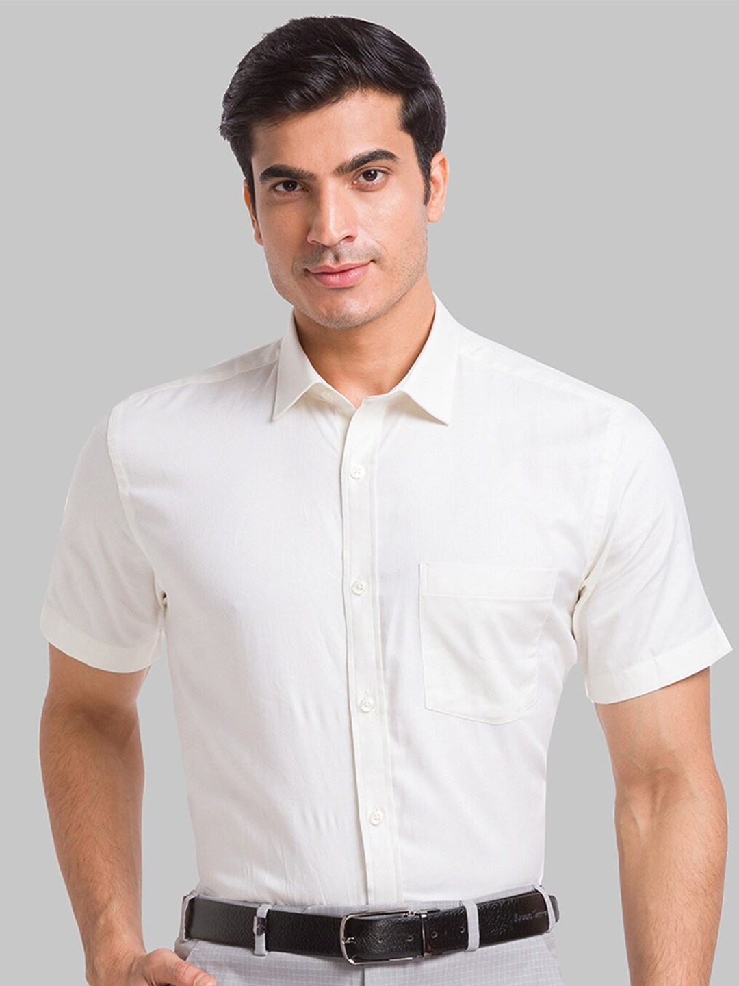 

Park Avenue Slim Fit Organic Cotton Formal Shirt, White
