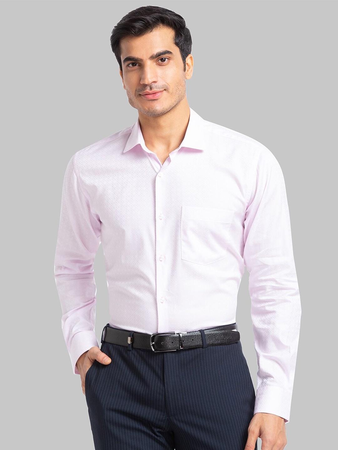 

Park Avenue Slim Fit Pure Cotton Formal Shirt, Red