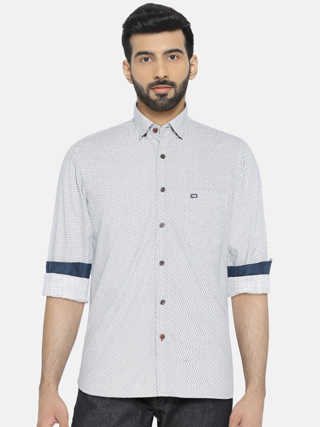 

Arrow Sport Men Beige & Blue Printed Casual Shirt