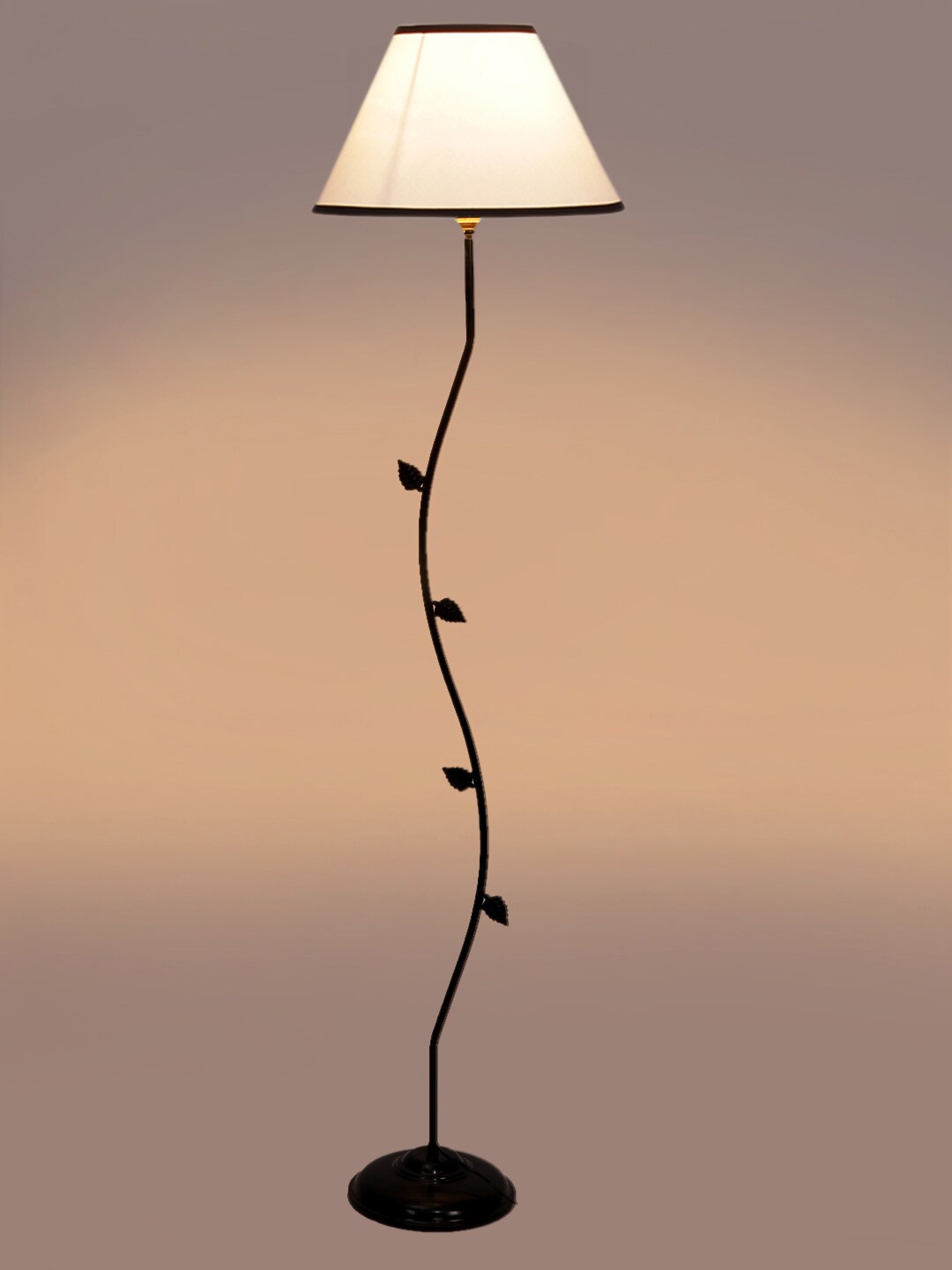 

Devansh White & Black Textured Floor Lamp