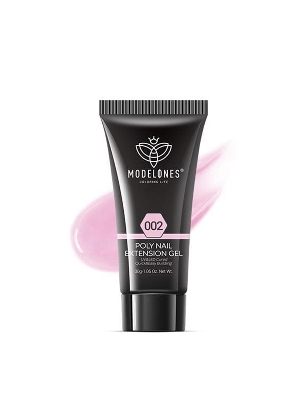 

Modelones Long Lasting UV & LED Cured Poly Nail Extension Gel 30g - Pink 002