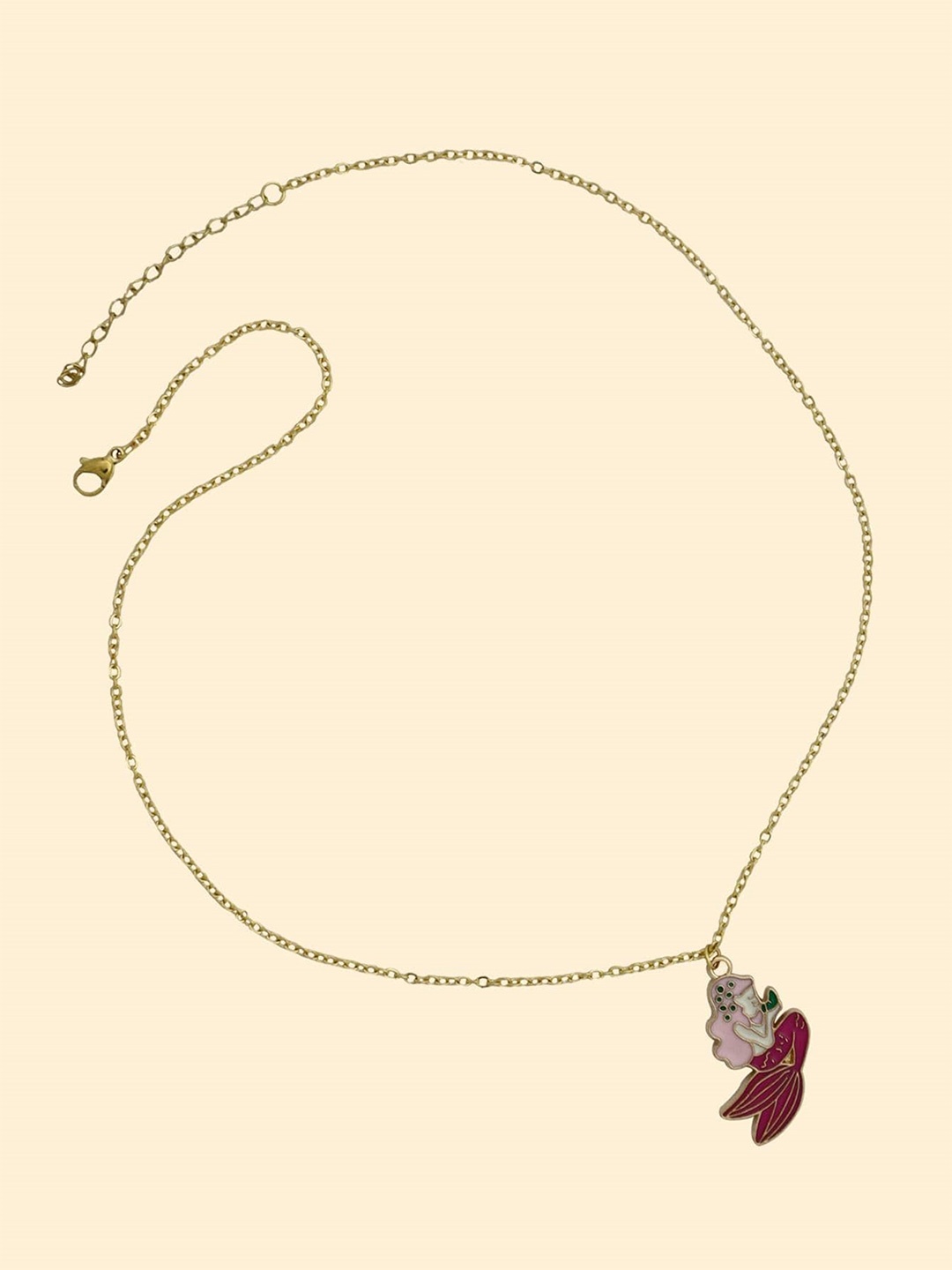 

EL REGALO Girls Artificial Stones Necklace, Gold