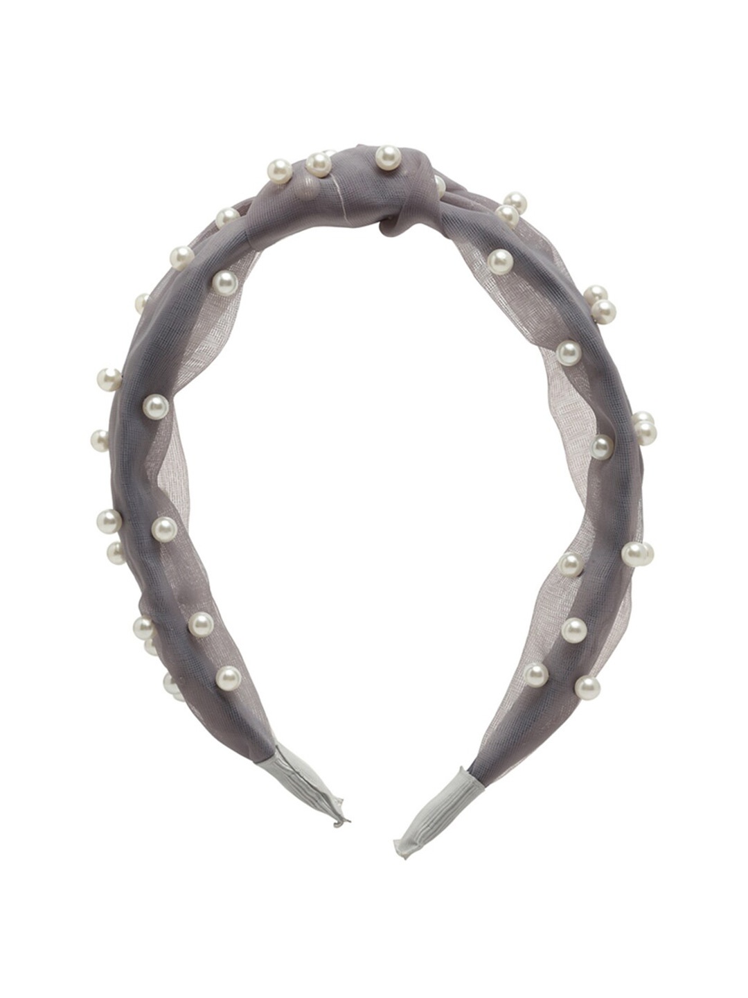 

Ferosh Pearls Embellished Hairband, Grey