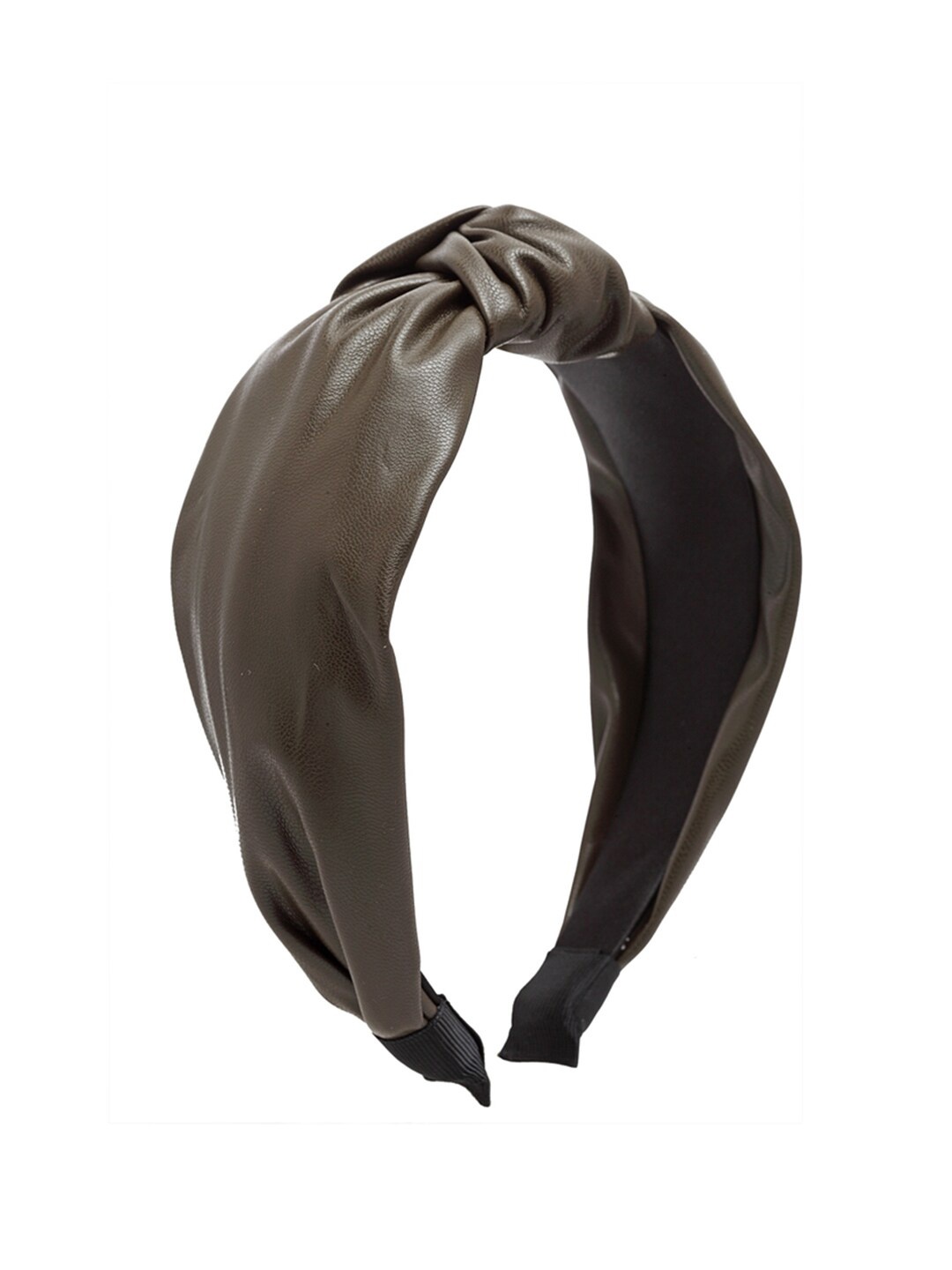

Ferosh Leather Knot Hair Band, Brown