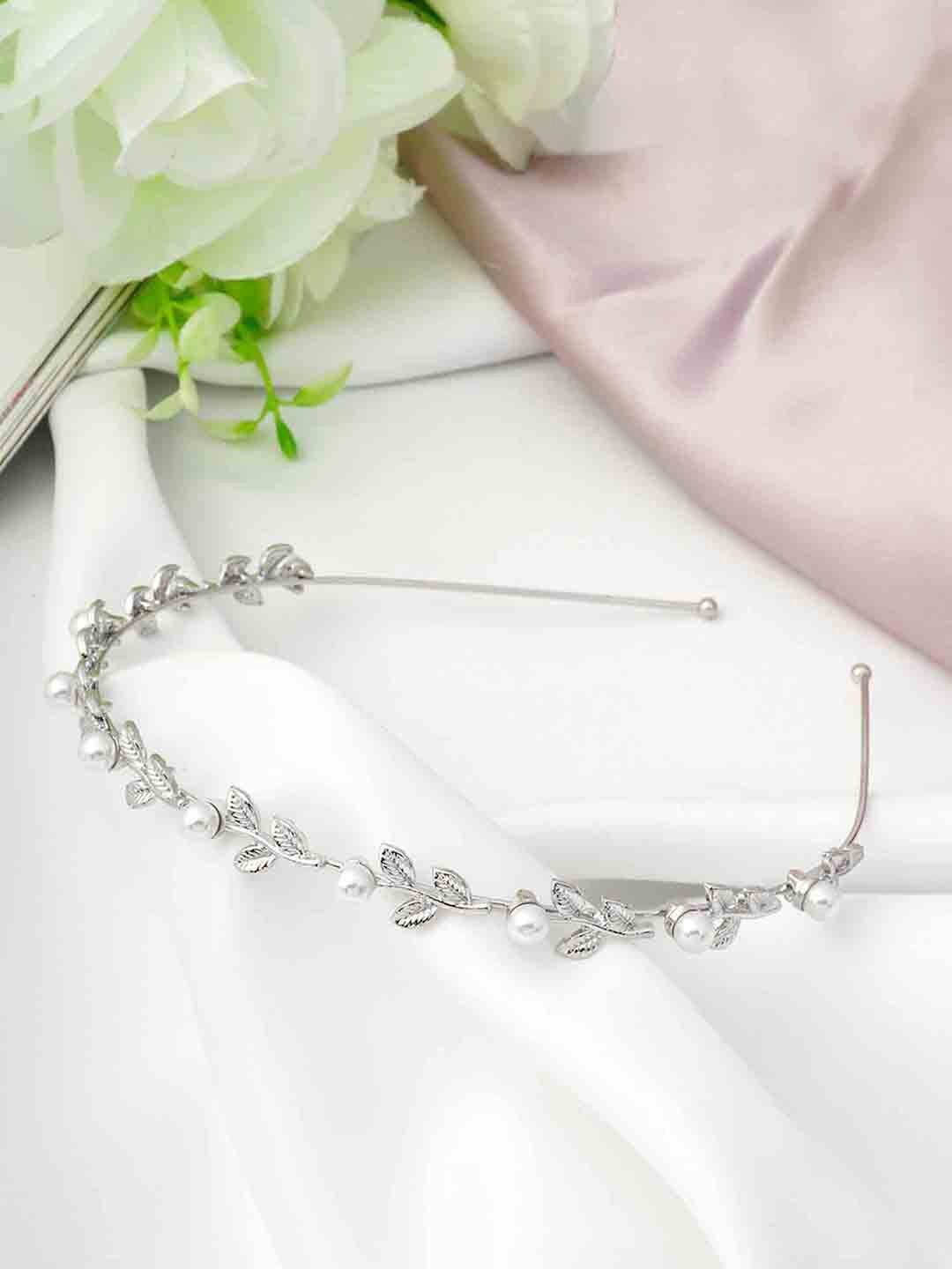 

Ferosh Beaded Hairband, Silver