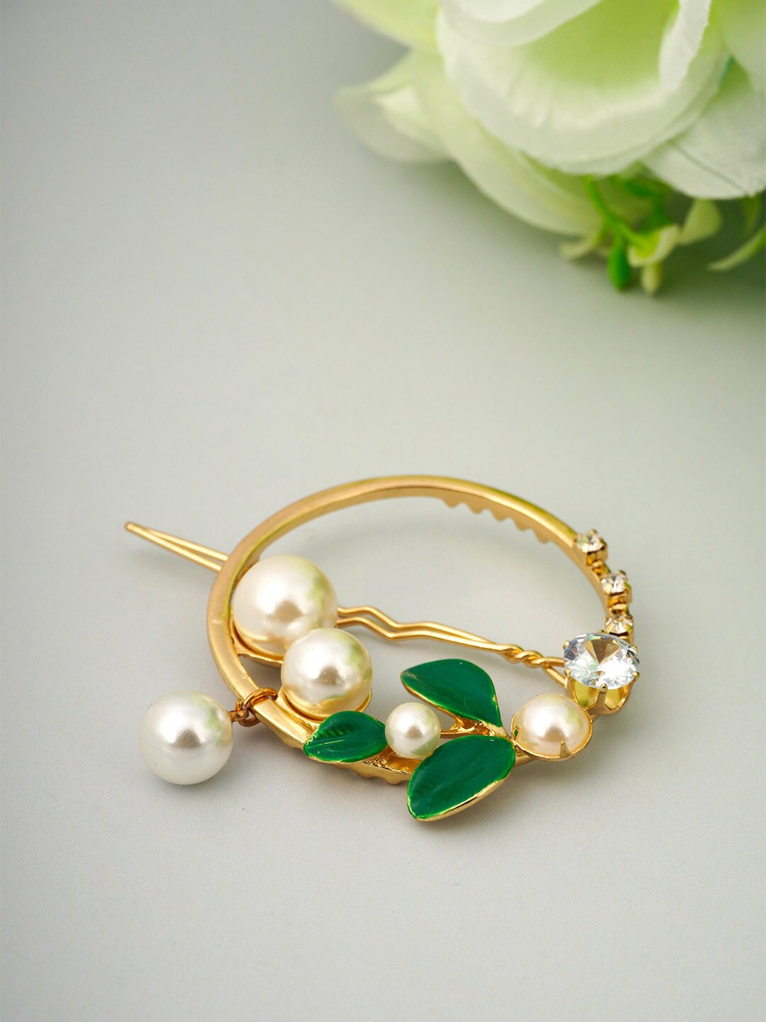 

Ferosh Beaded Bobby Pins, Gold