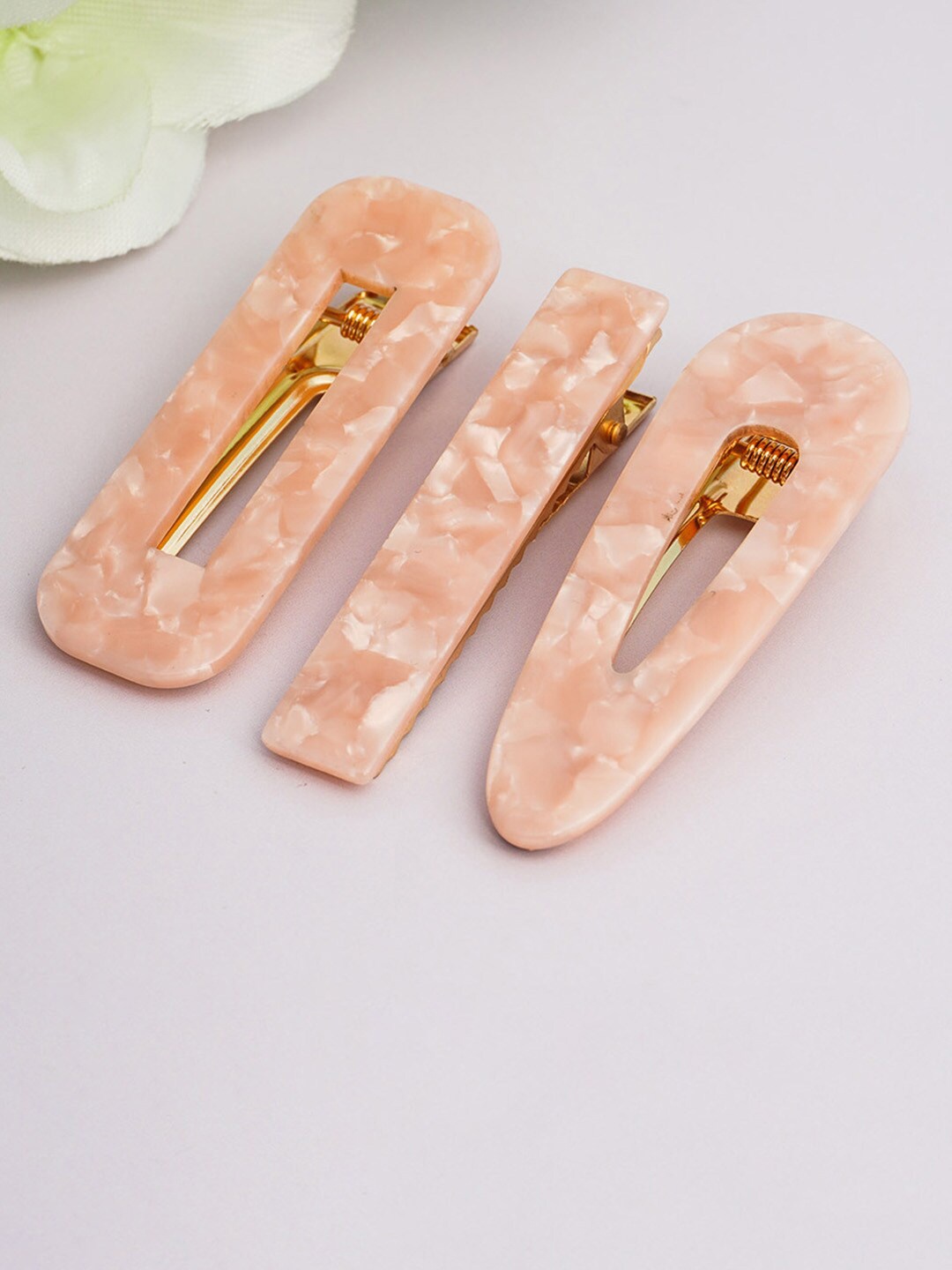 

Ferosh Set of 3 Alligator Hair Clip, Rose gold