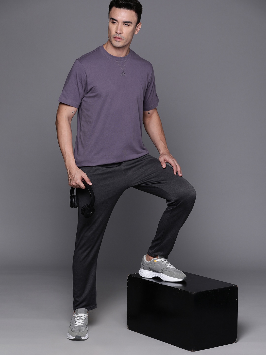 

ADIDAS Pure Cotton Sports T-shirt, Purple