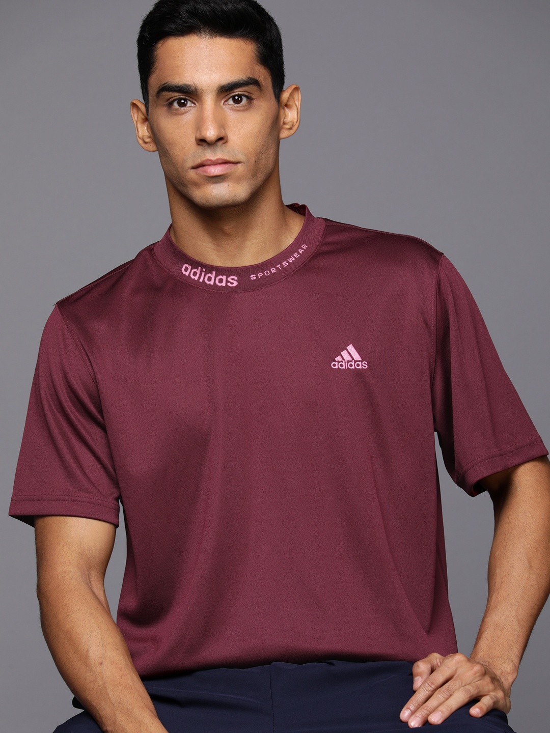 

ADIDAS AEROREADY Sports T-shirt, Maroon