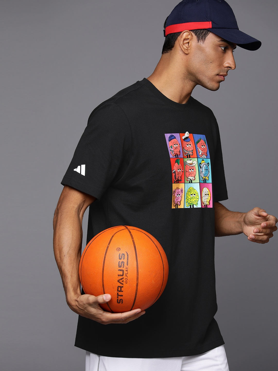 

ADIDAS AEROREADY Printed Sports T-shirt, Black