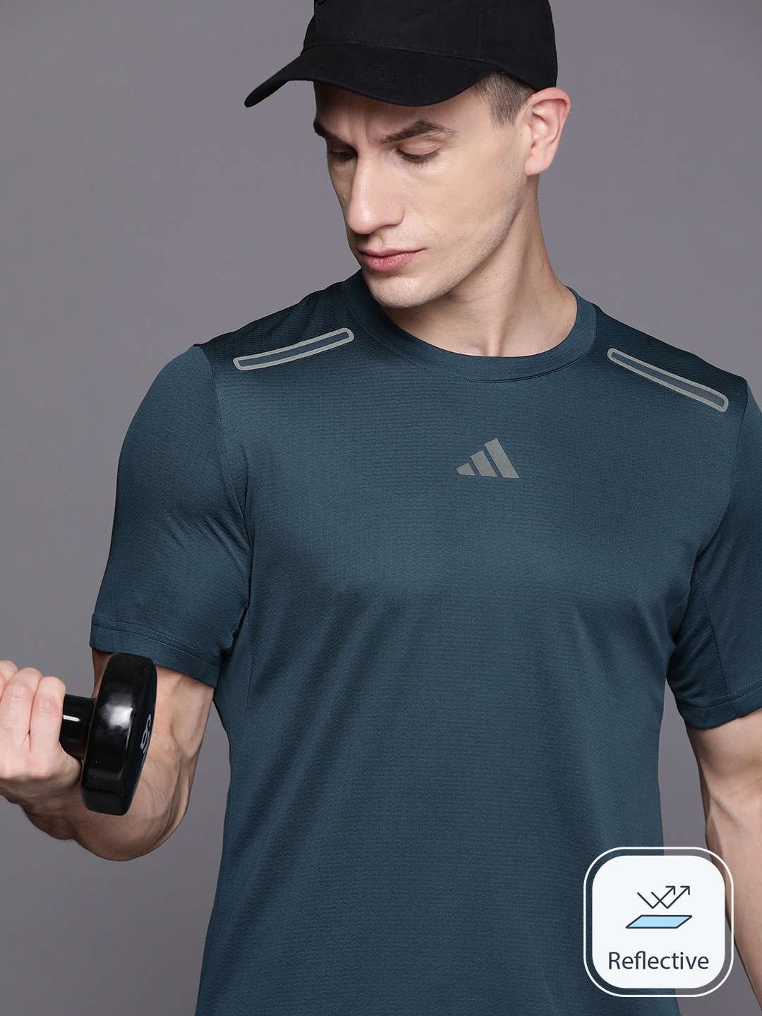 

ADIDAS HIIT Elevated HEAT.RDY Training T-shirt, Teal