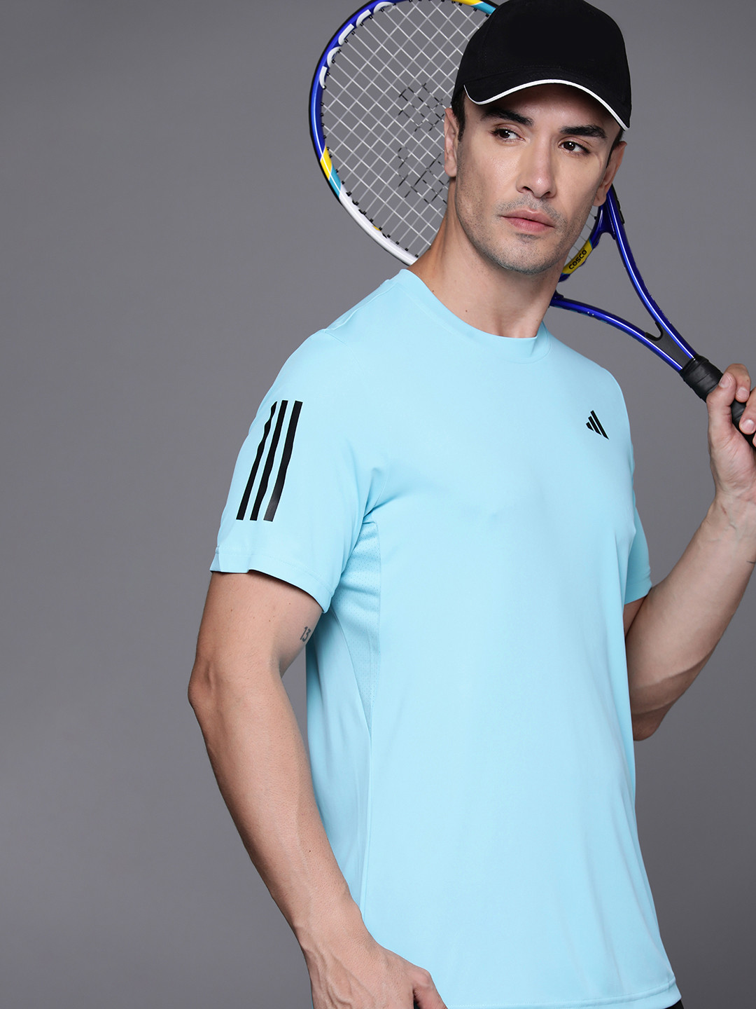 

ADIDAS Men Club 3STR Tennis T-shirt, Blue