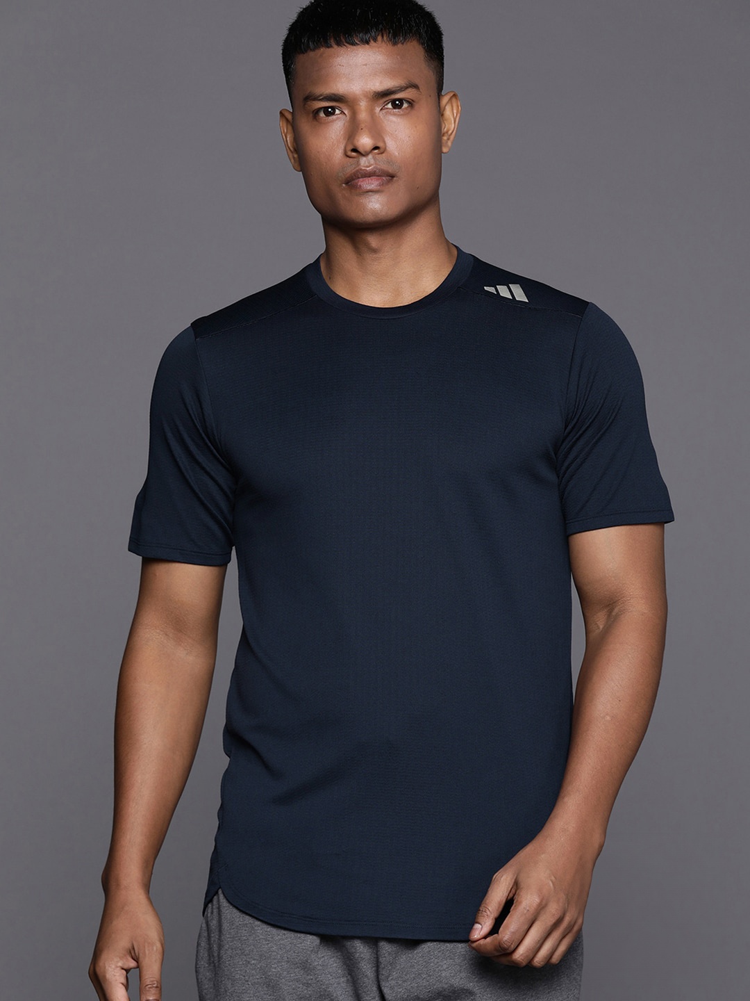 

ADIDAS D4T Heat.RDY HIIT Slim Fit T-shirt, Navy blue