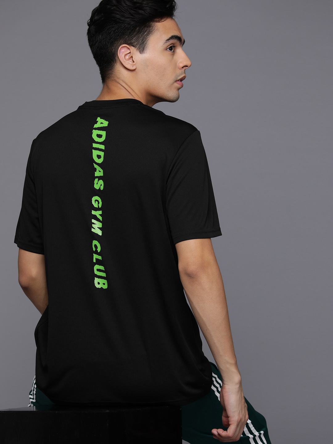 

ADIDAS HIIT Slogan Training T-shirt, Black