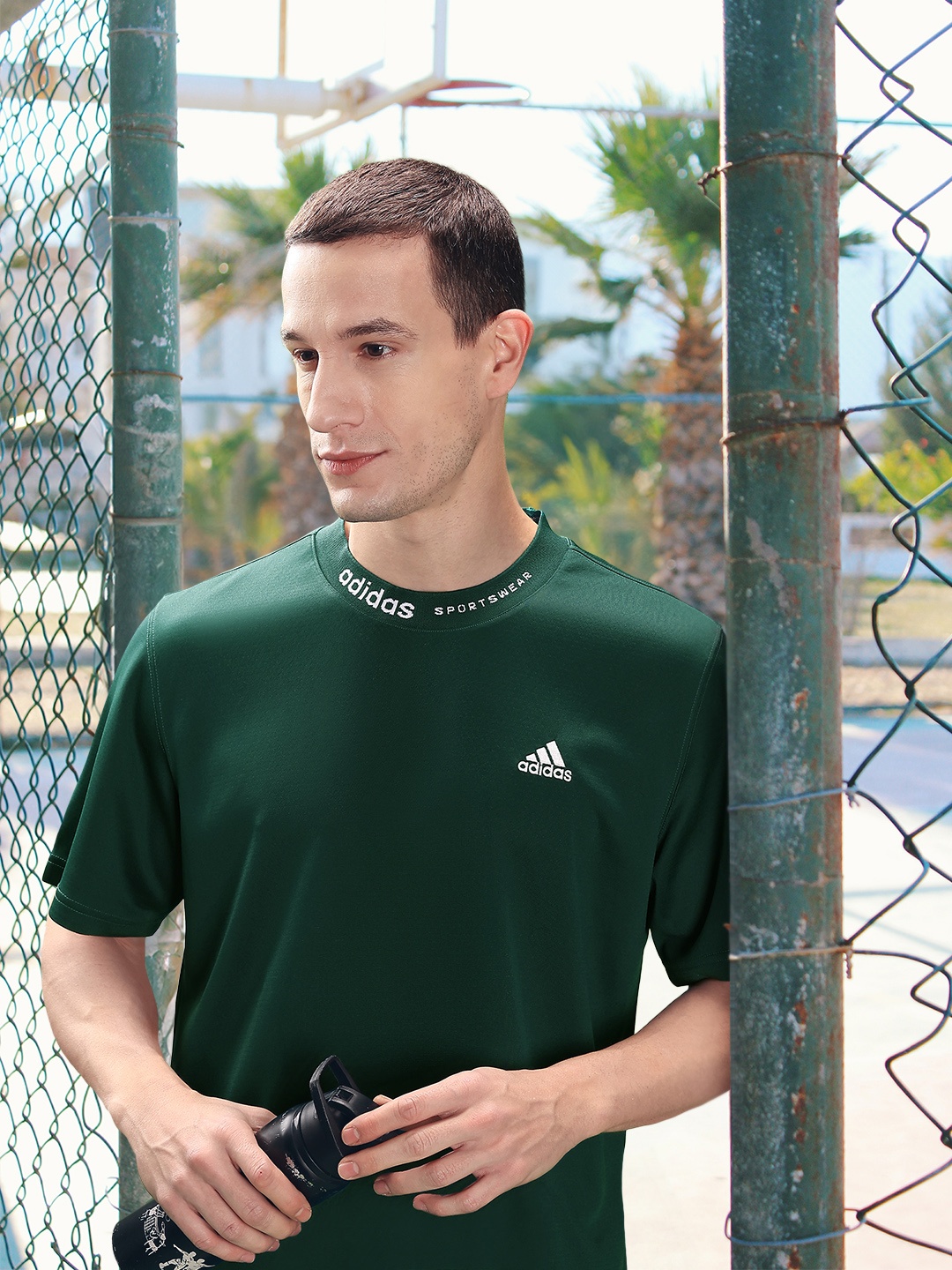 

ADIDAS BL MESH T Q3 T-shirt, Green