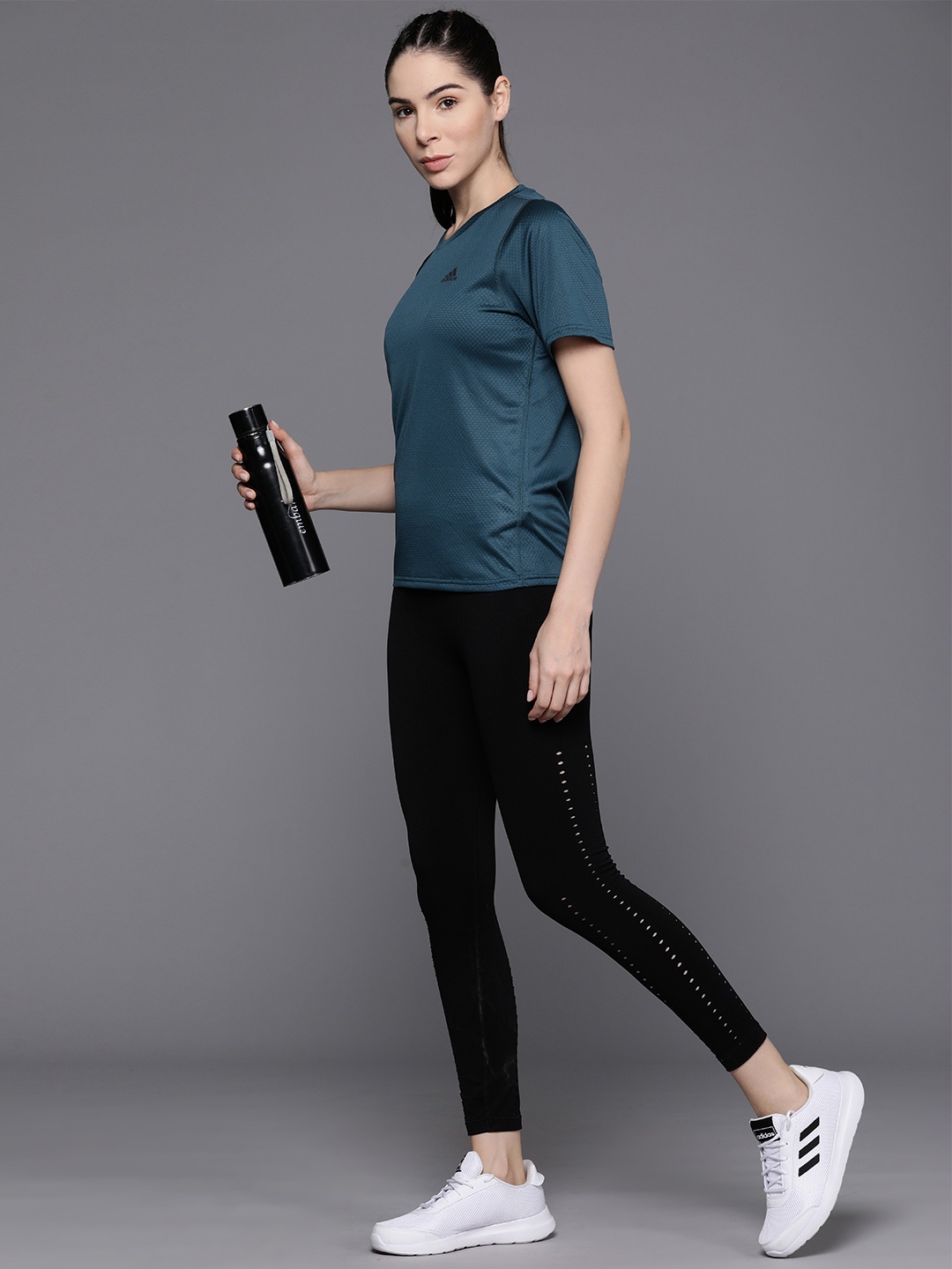 

ADIDAS Women RI 3B Running T-shirt, Teal