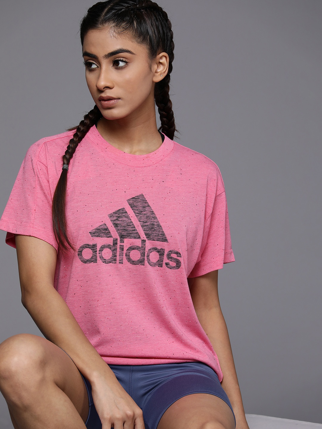 

ADIDAS Future Icons Winners 3.0 Speckled T-shirt, Pink