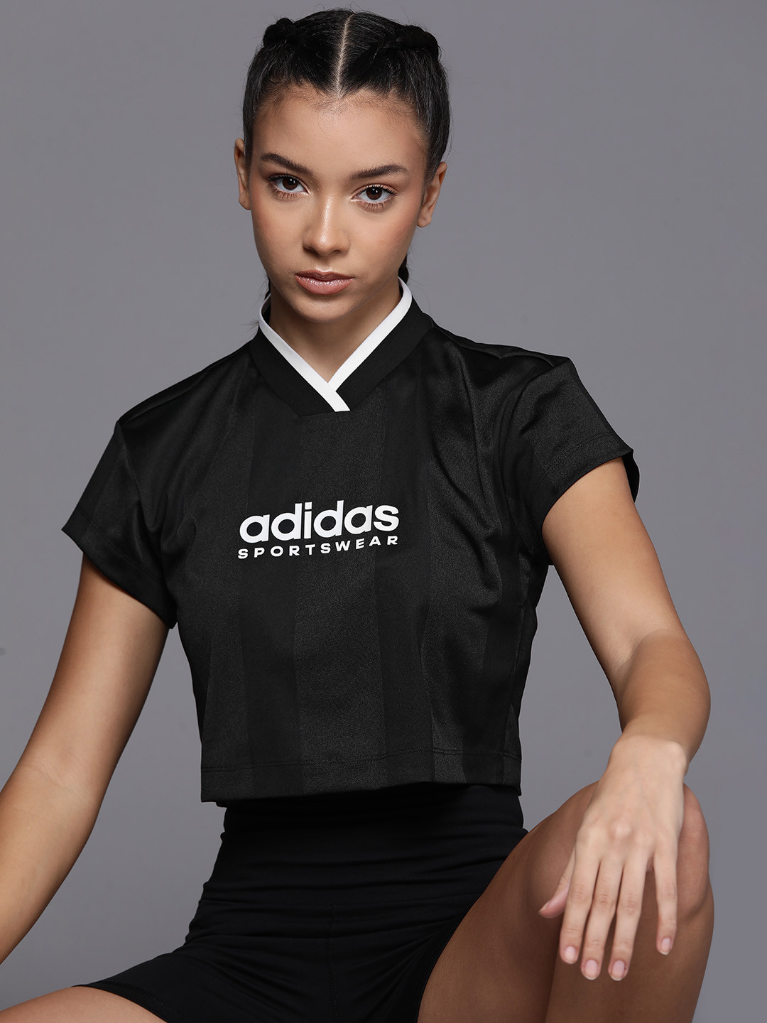 

ADIDAS Tiro Crop T-shirt, Black