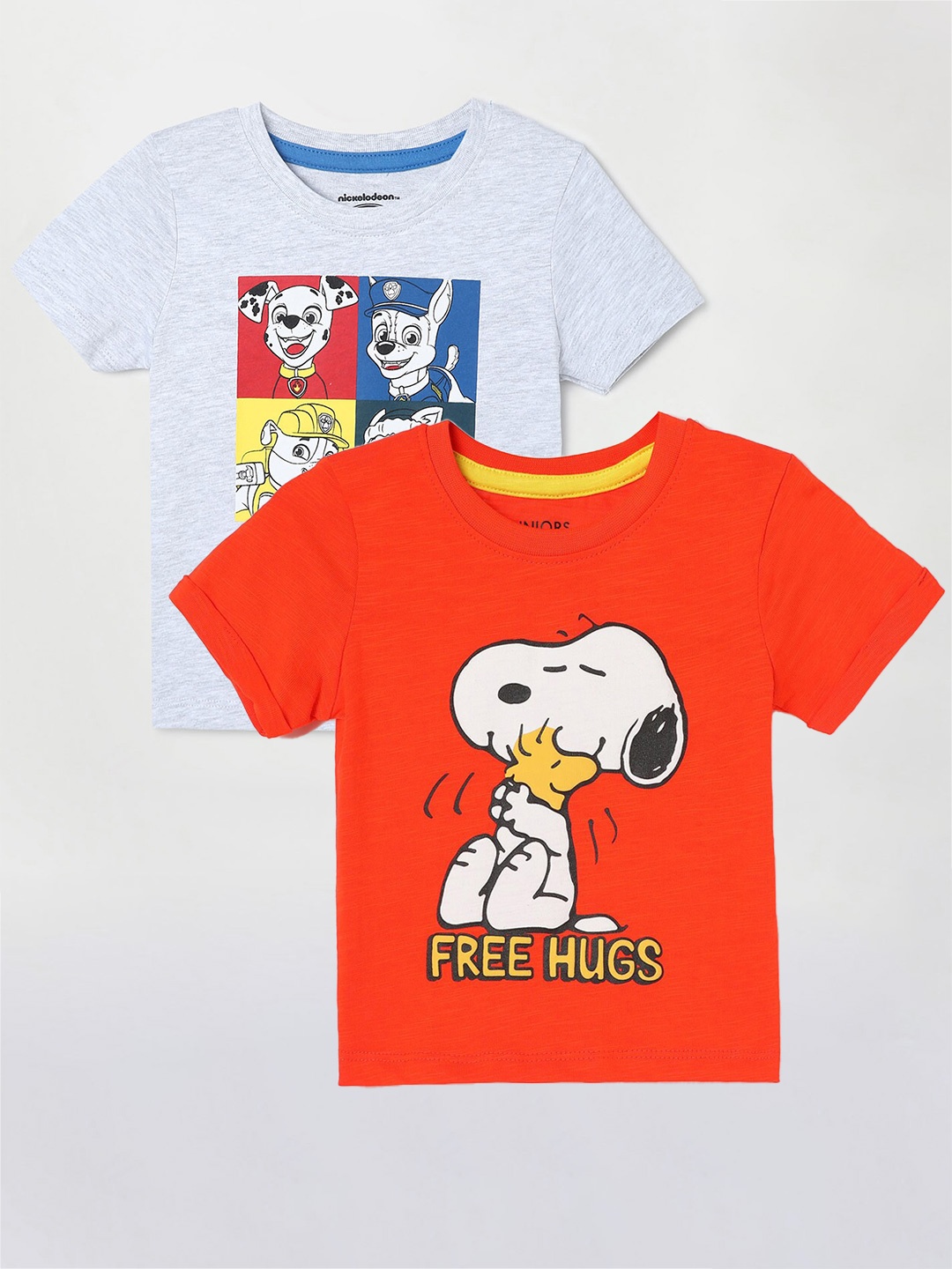 

Fame Forever by Lifestyle Boys Pack Of 2 Printed Pure Cotton T-Shirt, Coral