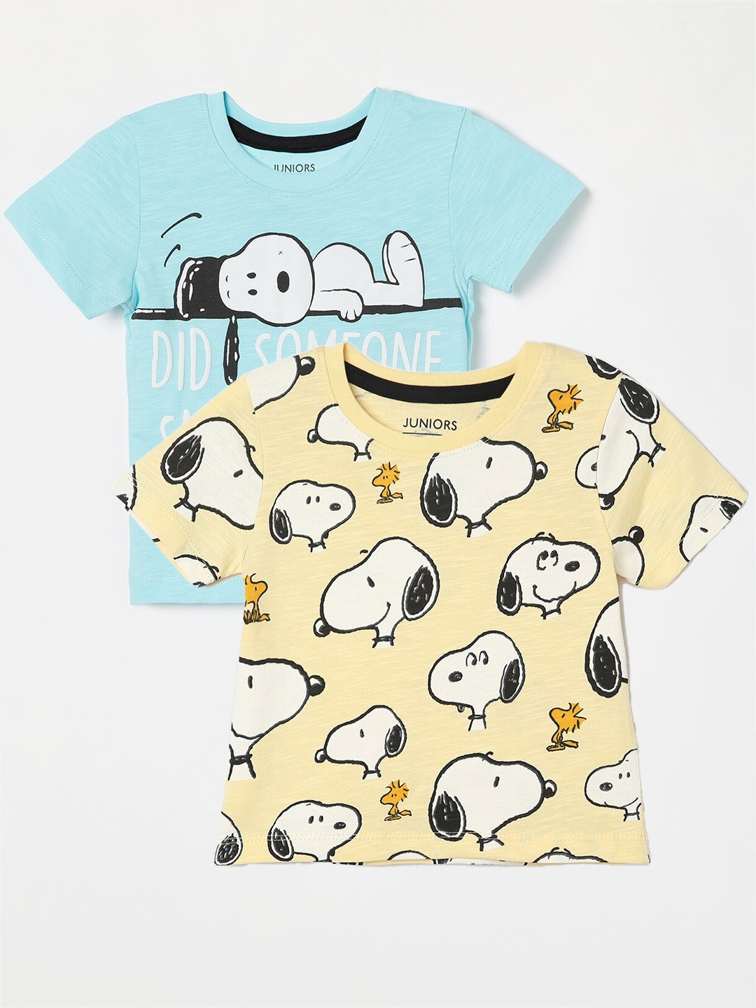 

Fame Forever by Lifestyle Boys Pack Of 2 Printed Pure Cotton T-Shirt, Yellow
