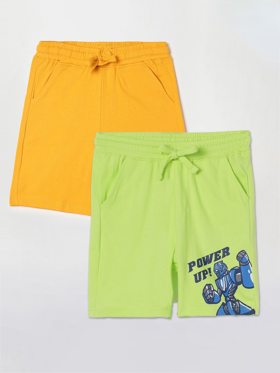 

Fame Forever by Lifestyle Boys Pack Of 2 Cotton Shorts, Green