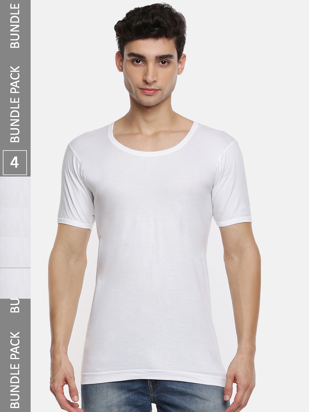 

Ramraj Pack Of 4 Cotton Innerwear Vests, White