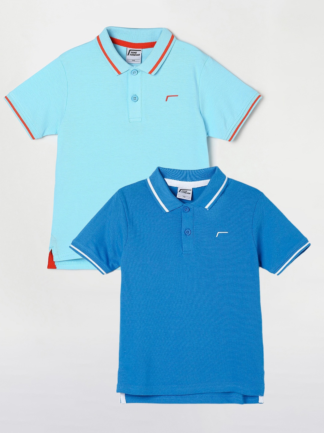 

Fame Forever by Lifestyle Pack Of 2 Boys Cotton T-Shirt, Blue